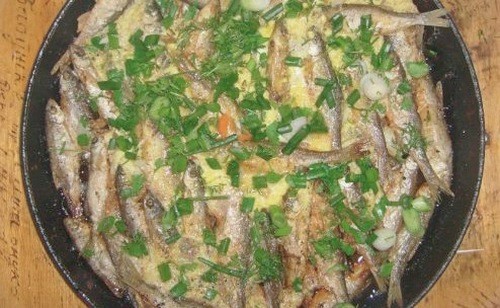 Простое блюдо из уклейки Простое блюдо из уклейки